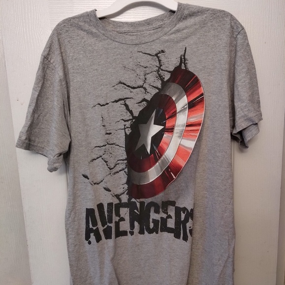 Mens Marvel Avengers Assemble Short Sleeve Tee - Picture 1 of 3